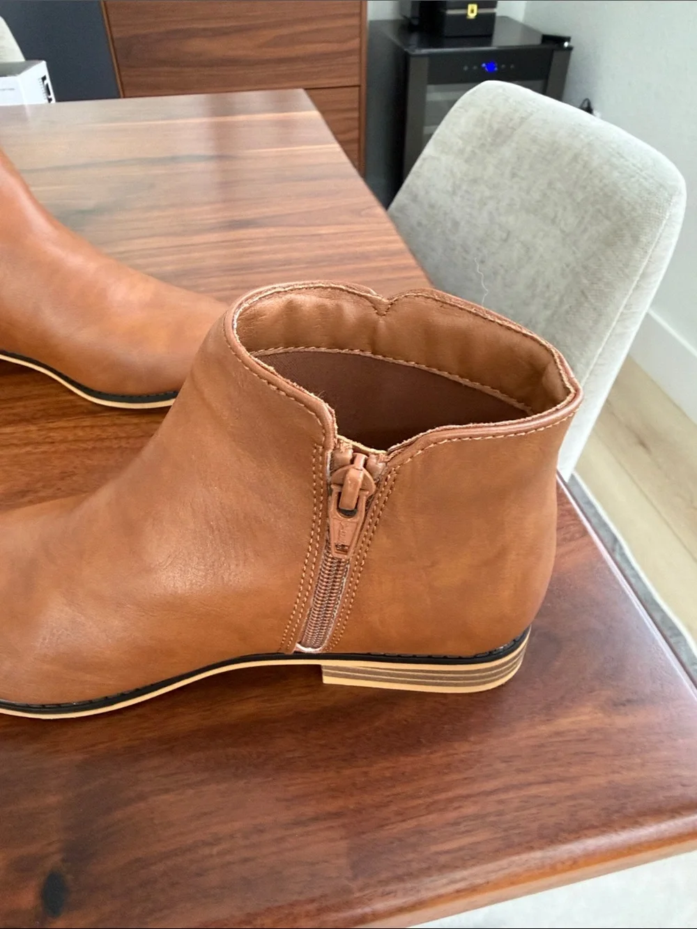 Source Unknown Kids Tan Ankle Boots